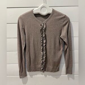 🤎Banana Republic Ruffle Trim Cardigan - Size S🤎